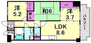 パール北浦の物件間取画像